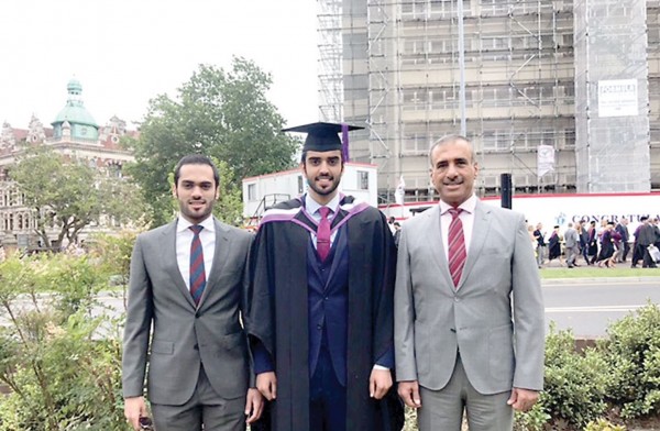 Housing Minister celebrates graduation of his son from University of Portsmouth in July 2017